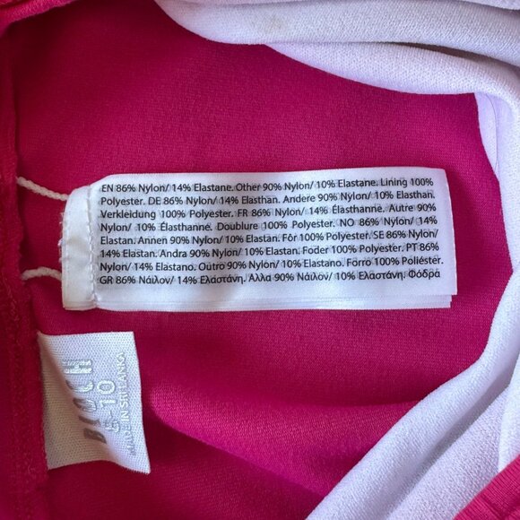 BLOCH Miame Love Heart Ballet Leotard Girls 8-10 Pink Leo Mesh Back Valentine's - Picture 6 of 6